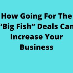 How Going For The “Big Fish” Deals Can Increase Your Business